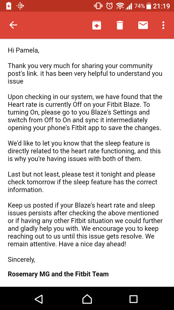 Fitbit blaze sleep tracker not working new arrivals