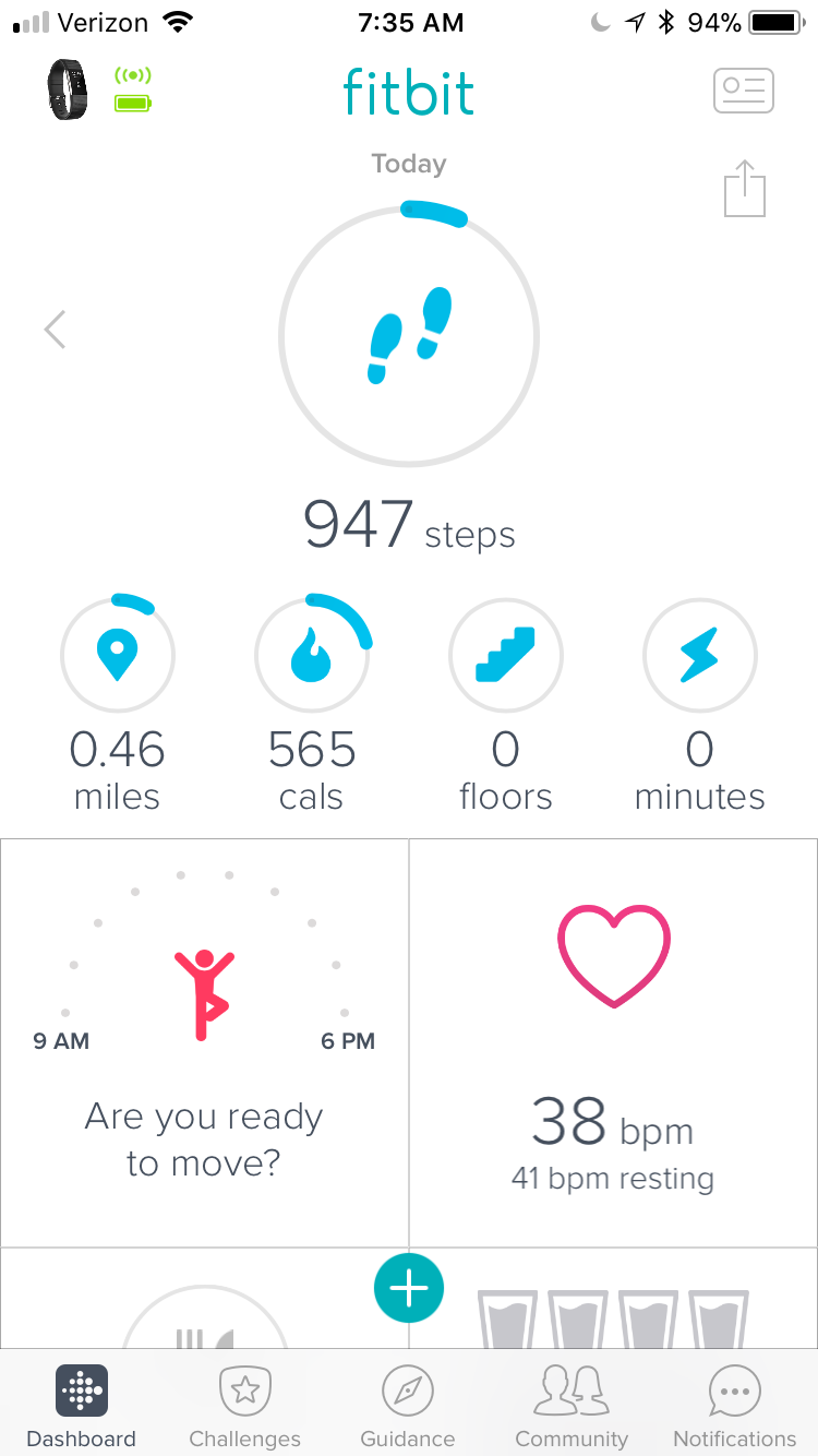 bpm on fitbit