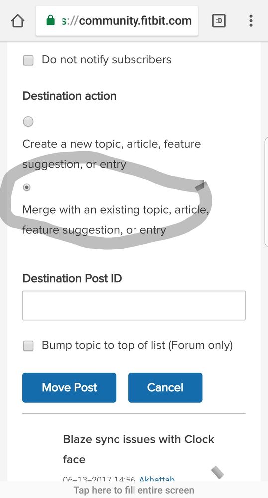 Choose merge then paste the numbers into the Destination post ID