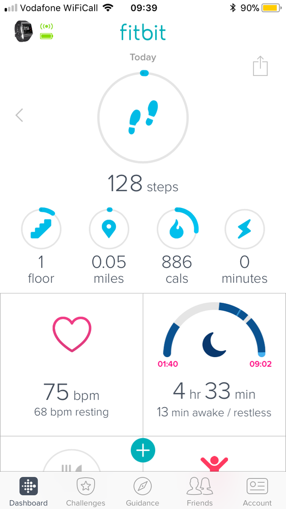 does fitbit track calories
