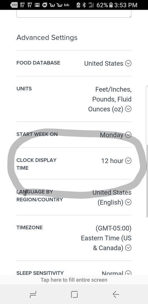 This is the settings page