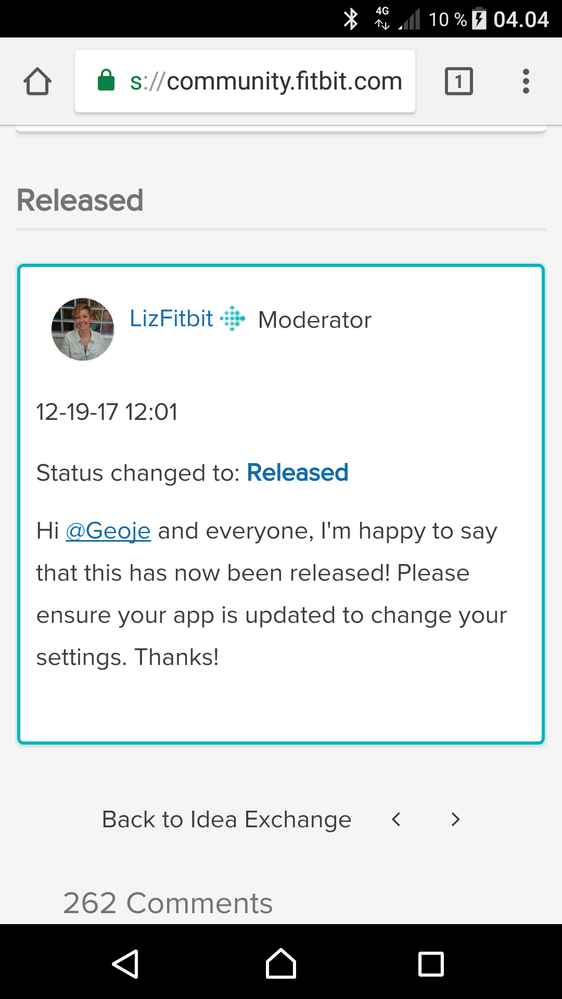 Looks like it has been fixed, but no one seems to figure out how? V2.63 of Fitbit app has no option to choose Monday. So is this fixed or not?