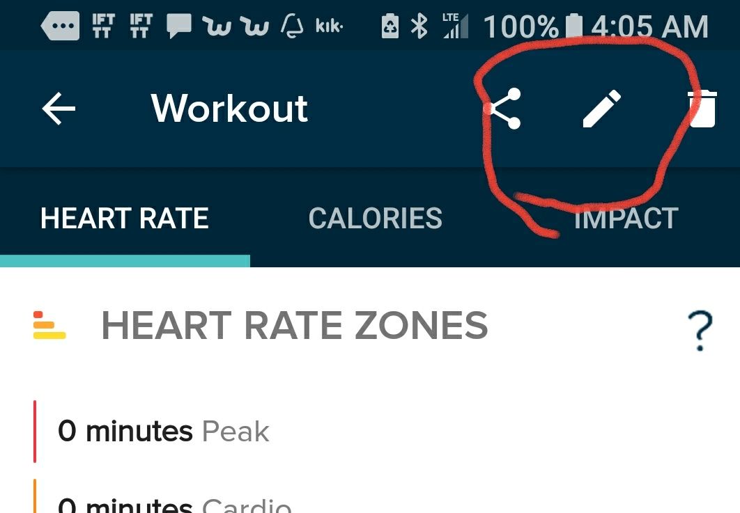 fitbit add exercise