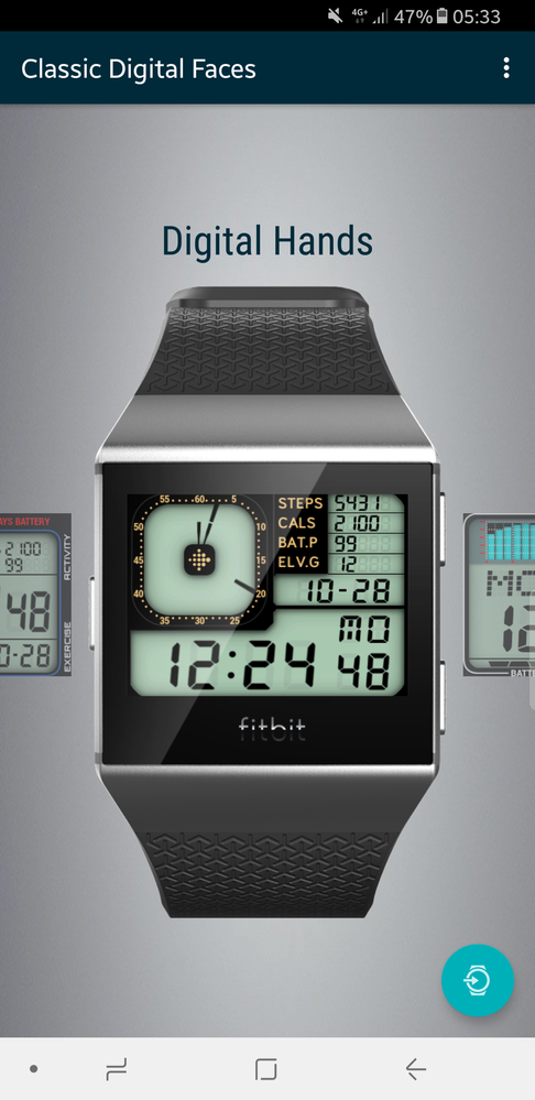 Free fitbit cheap ionic clock faces