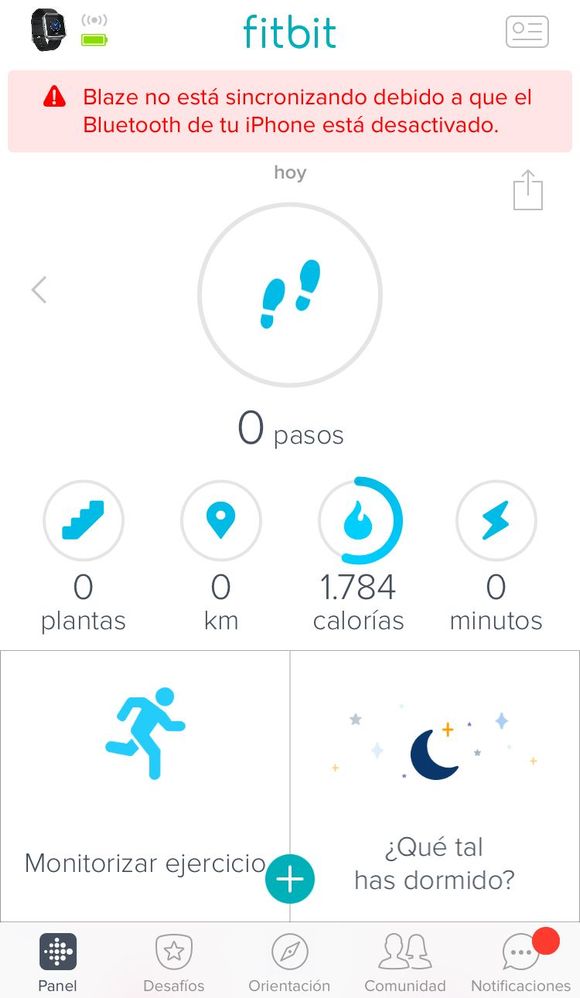 Blaze no sincroniza Fitbit Community