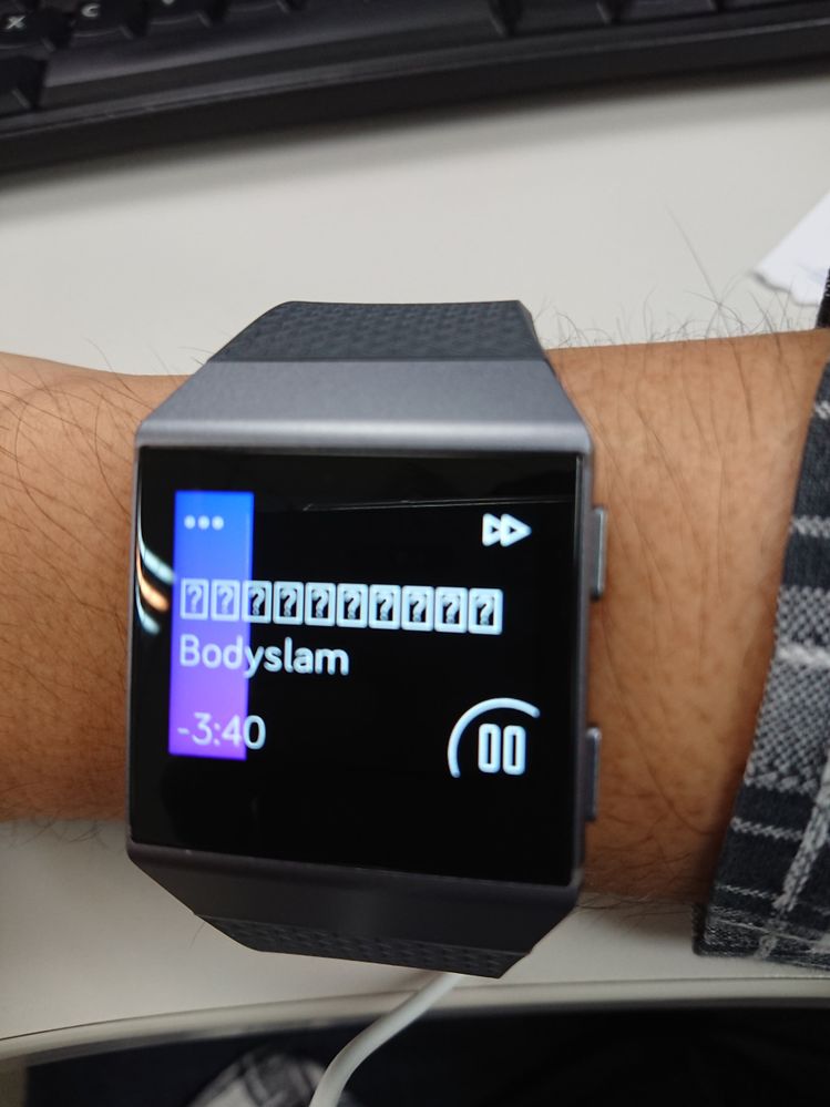 ionic fitbit music