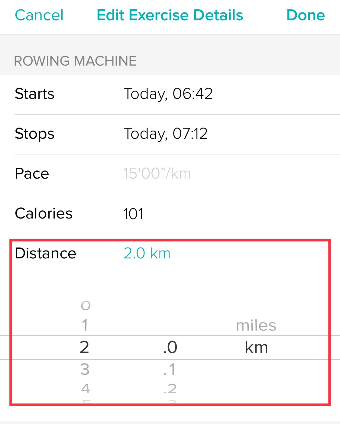 fitbit rowing