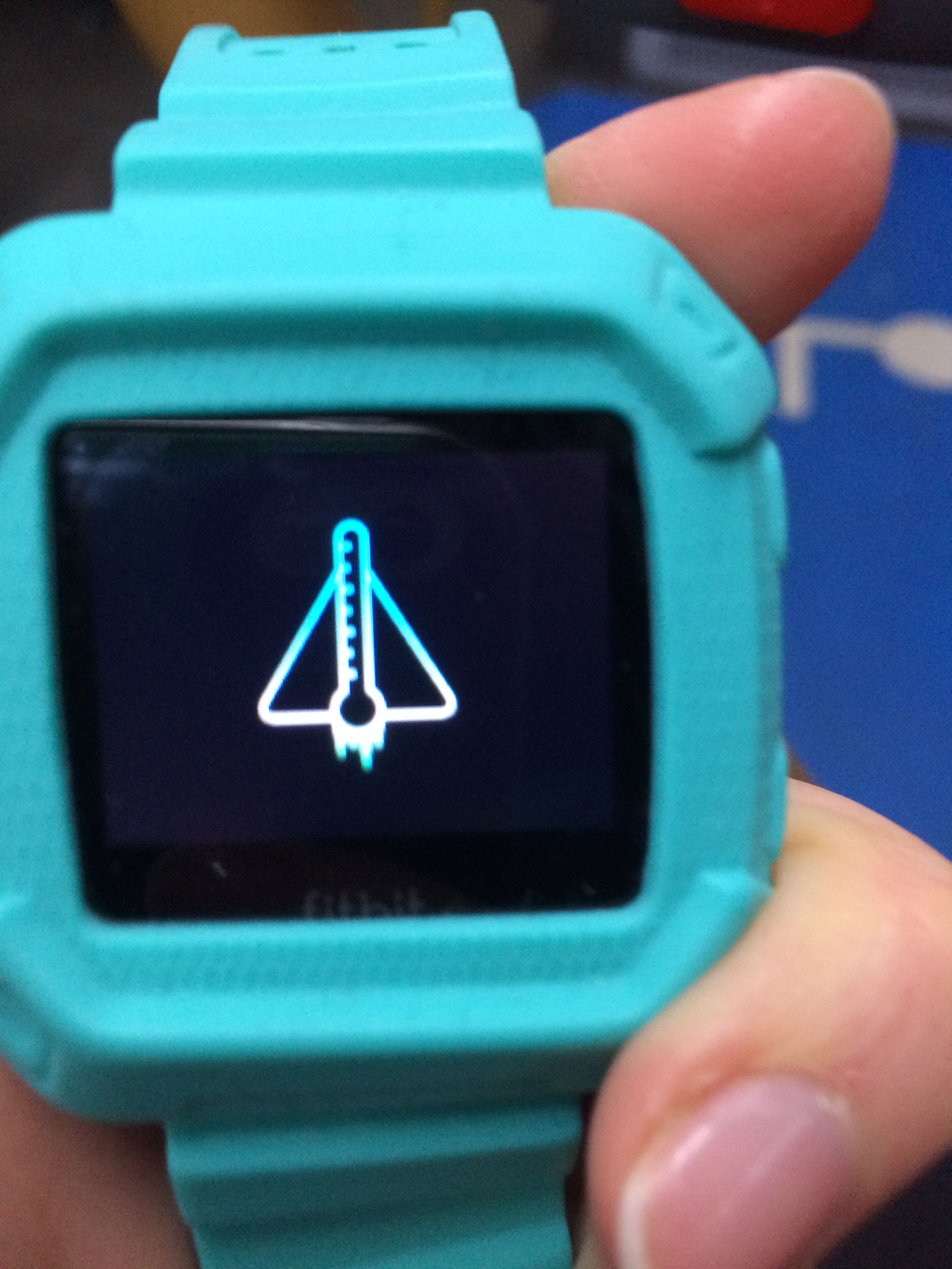 fitbit blaze hot temperature icon