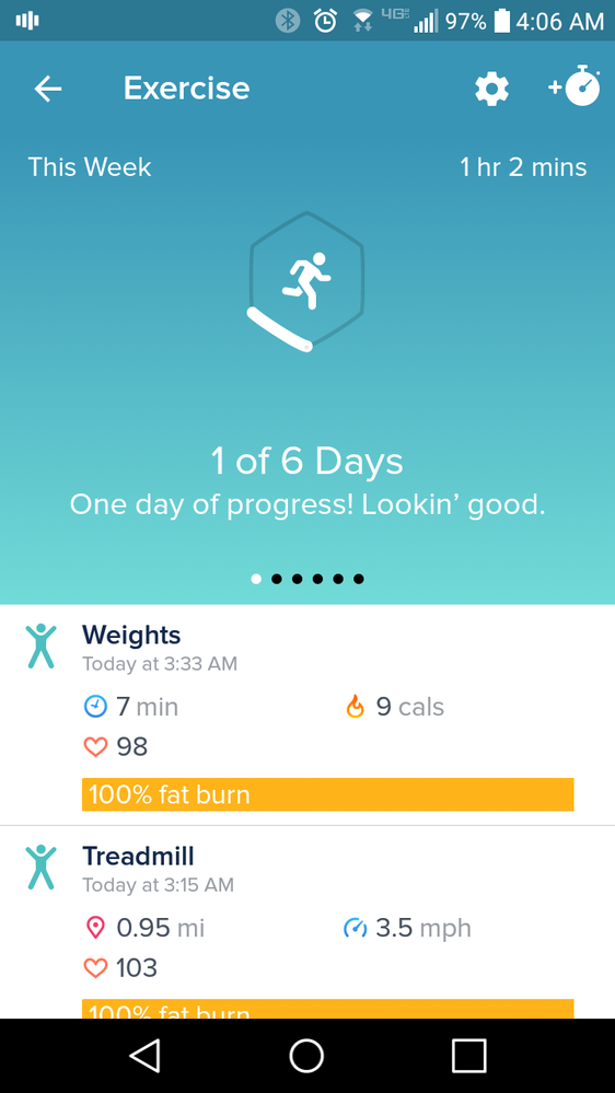 Fitbit workouts discount