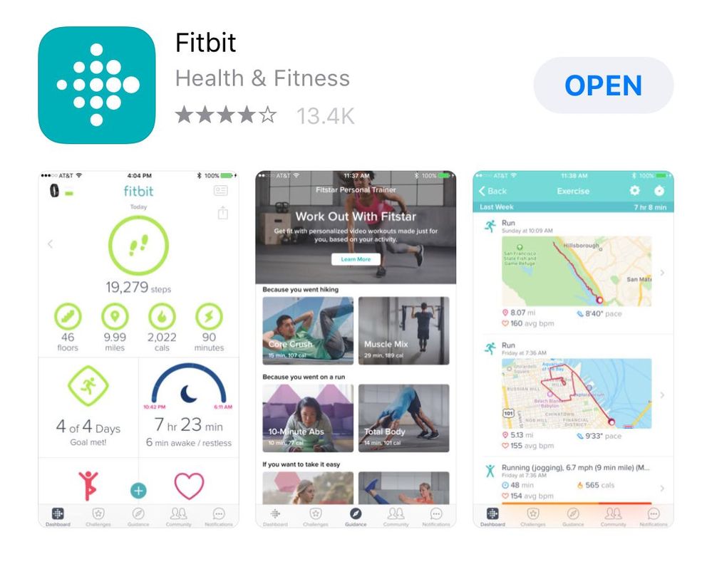 Fitbit app 2024 app store