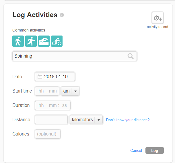 fitbit stationary bike steps