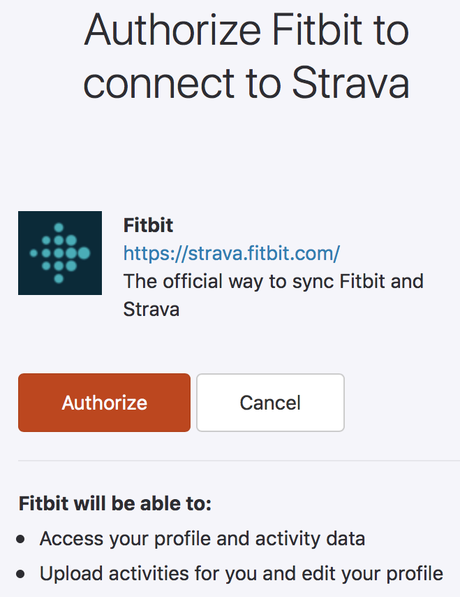 fitbit upload to strava