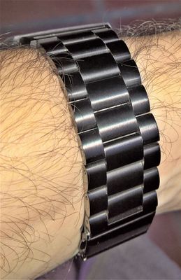 Bracelet métal, noir