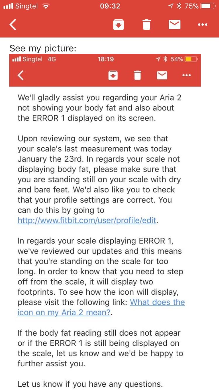 aria 2 scale not connecting to wifi