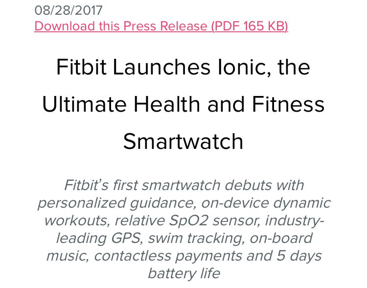 Fitbit ionic spo2 hot sale