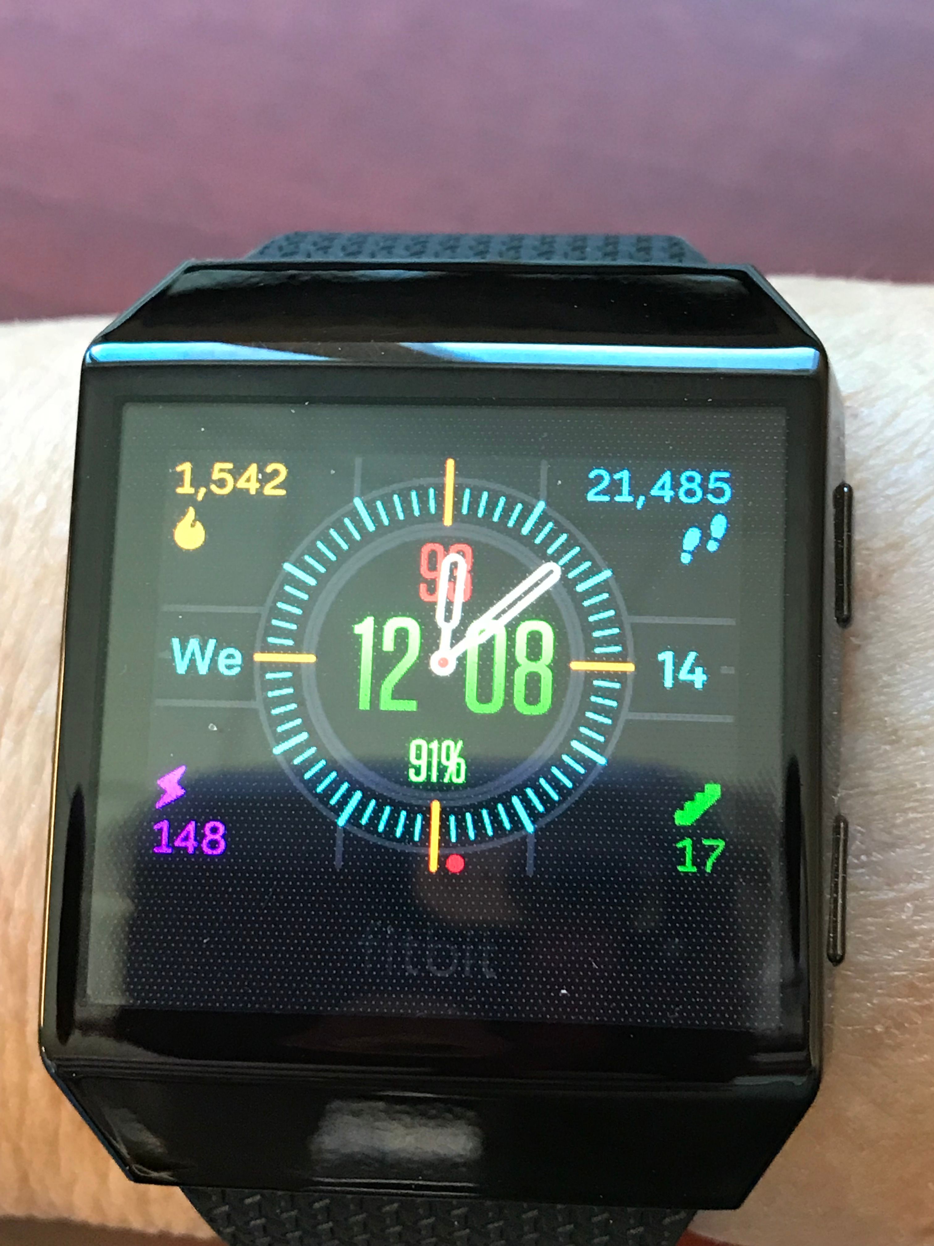 fitbit ionic display