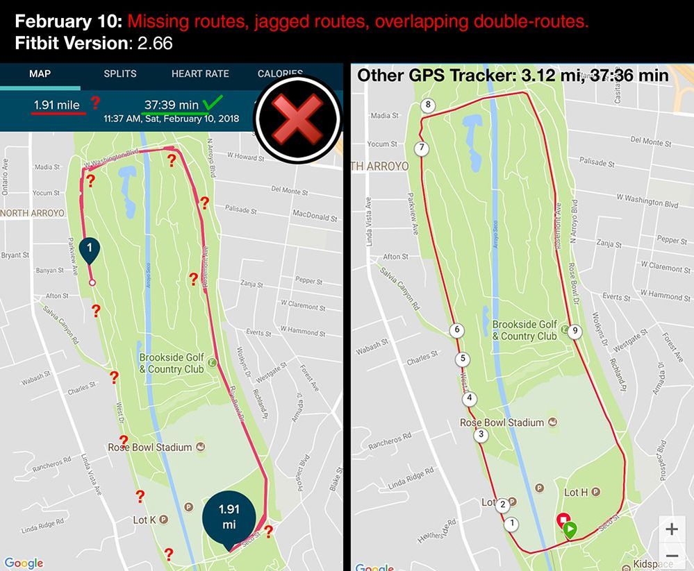 fitbit charge 2 gps running