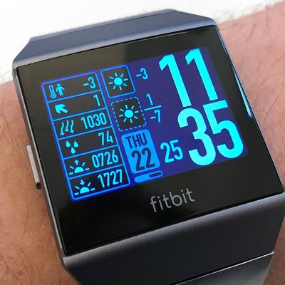 fitbit with watch face