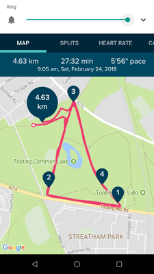 Today's run Fitbit v2.65