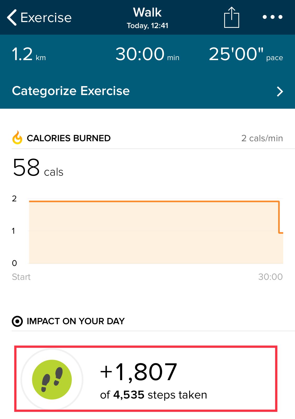 fitbit stationary bike steps