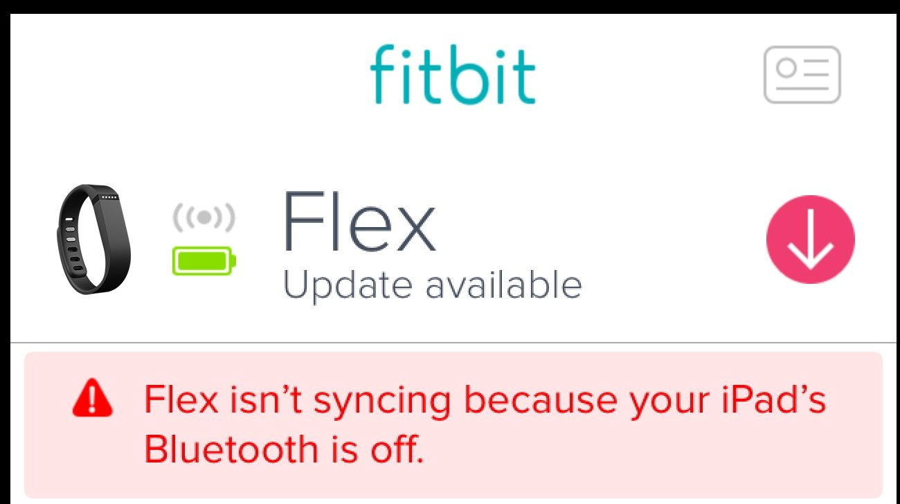 Sync fitbit 2025 flex to iphone