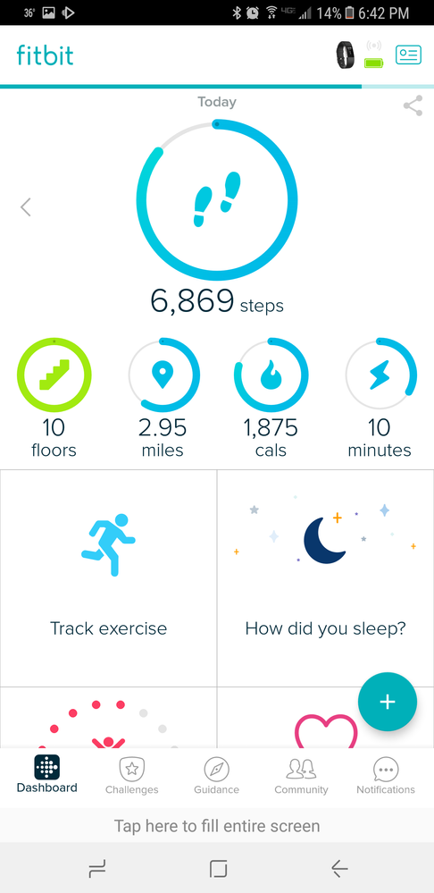 fitbit with calories burned
