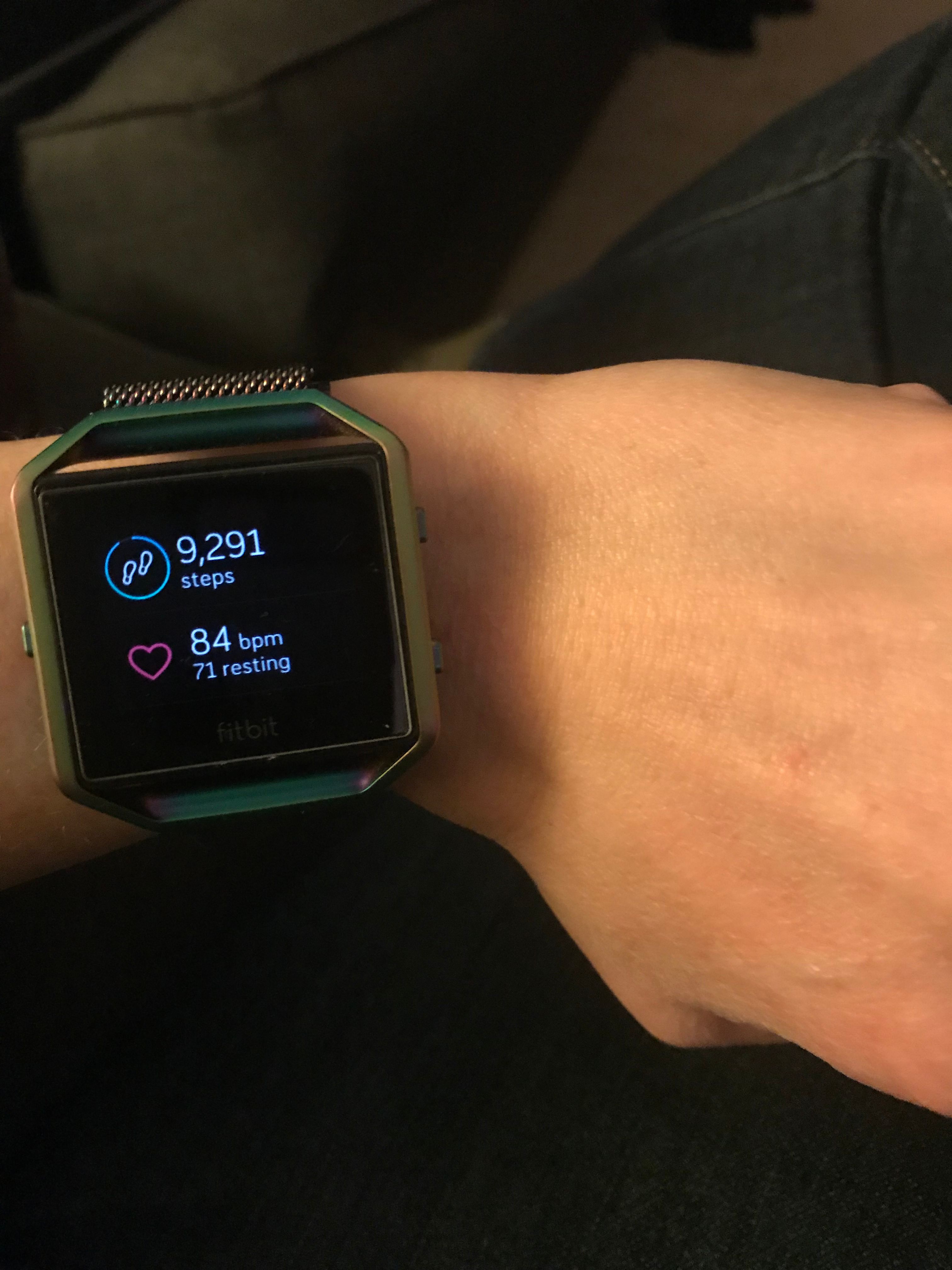 fitbit not showing steps