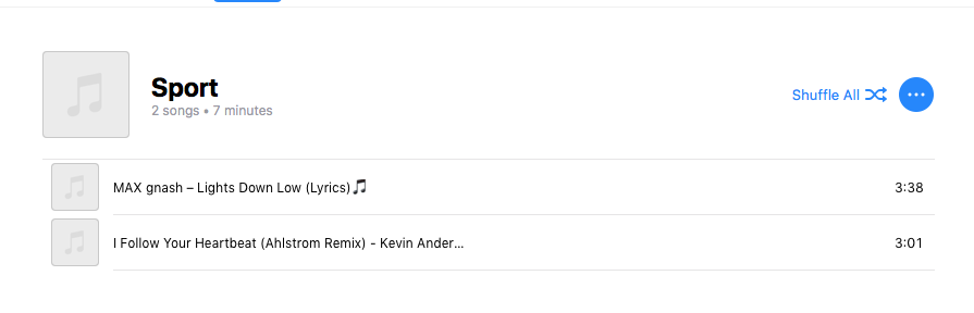 Playlist in Itunes erstellt