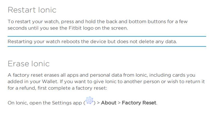 how to reset ionic