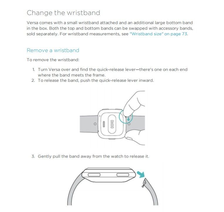 changing fitbit band