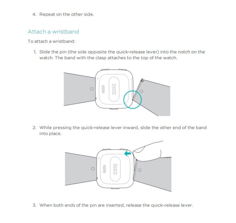 how to change versa 2 strap