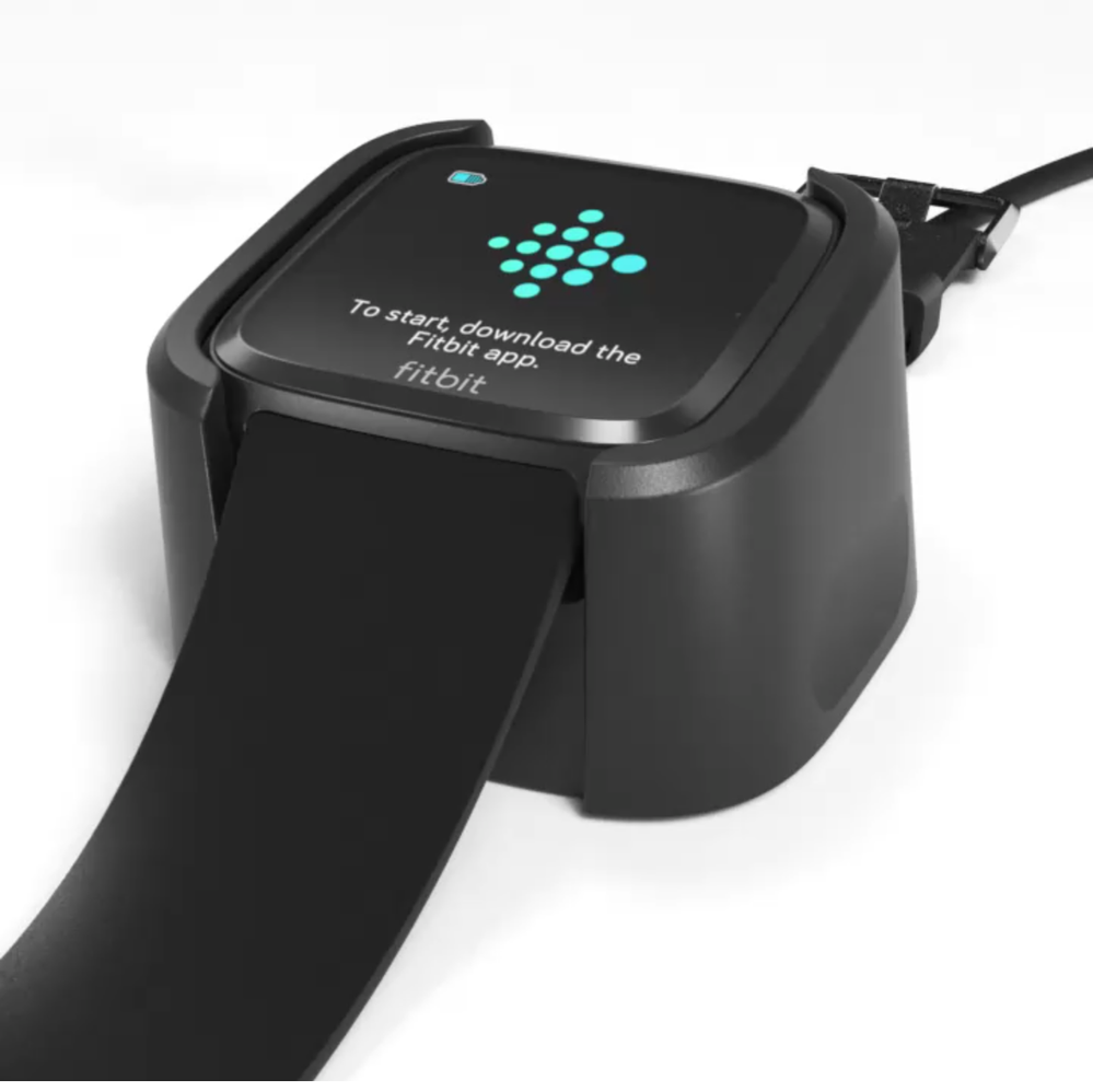 fitbit versa 2 charger design