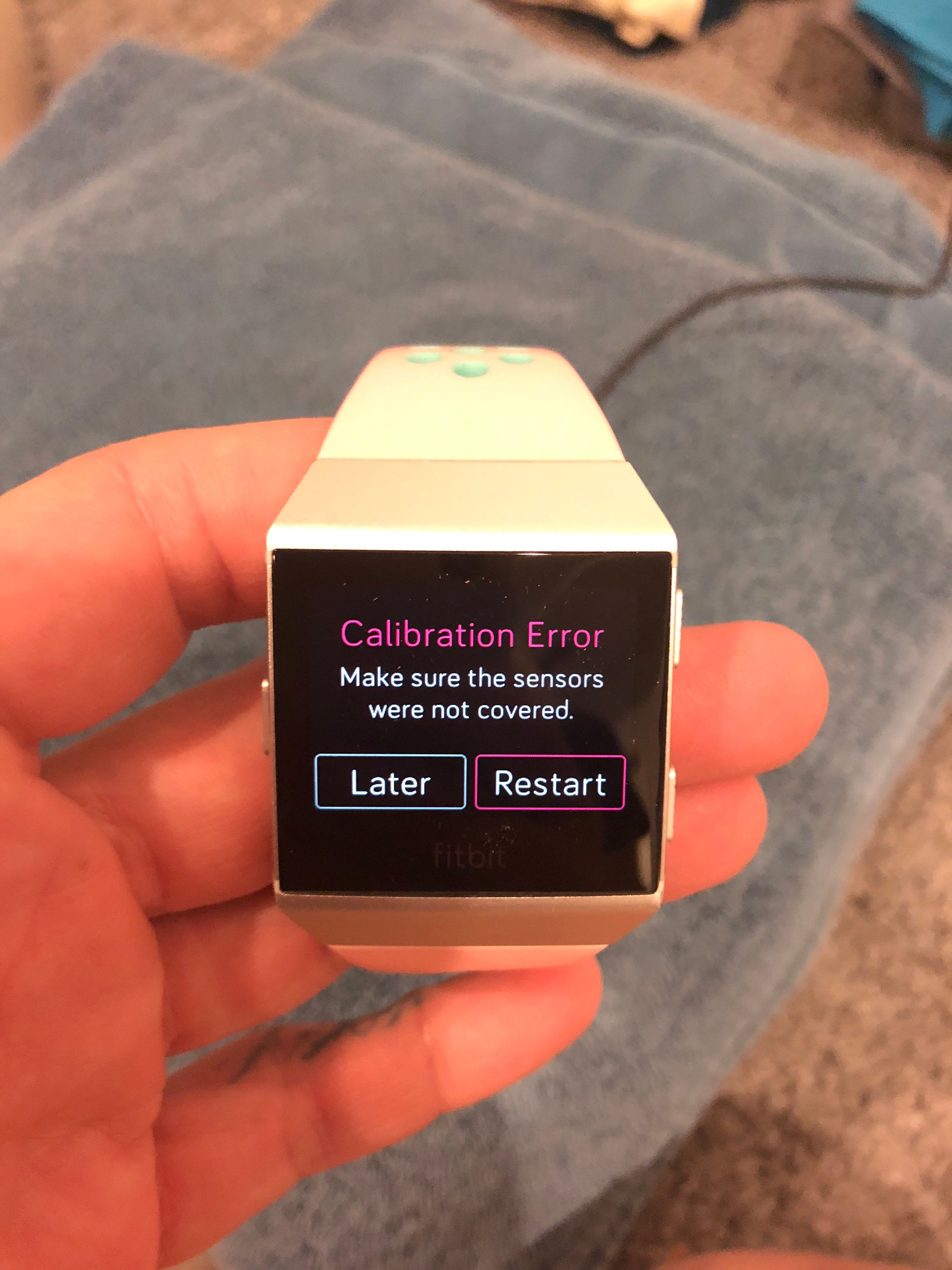 fitbit ionic reset failed