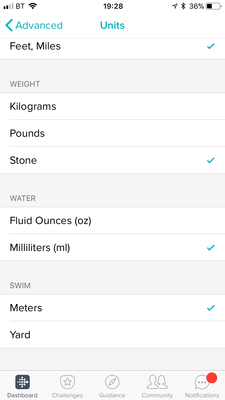 Advanced settings to Meters