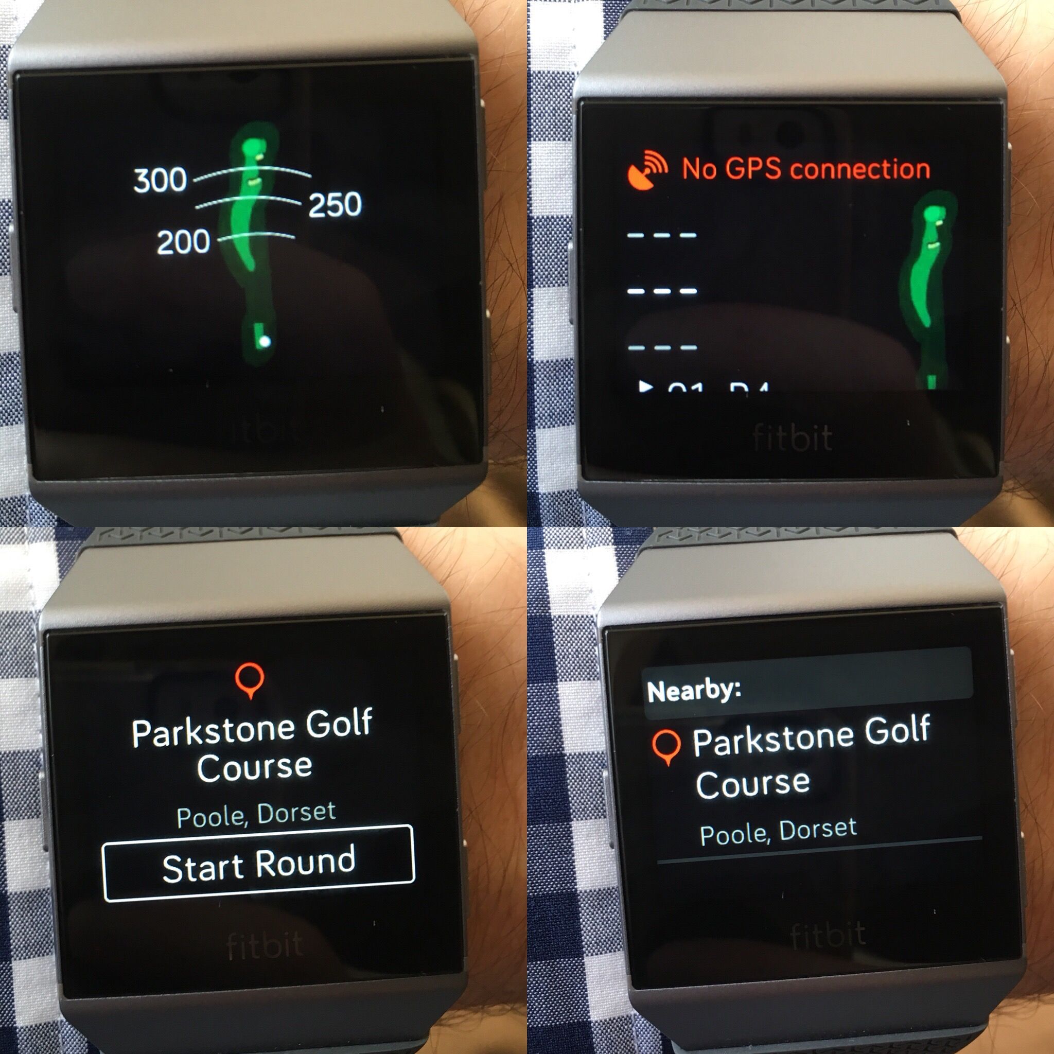 fitbit versa golf app