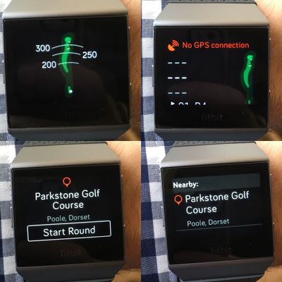 does fitbit have golf gps