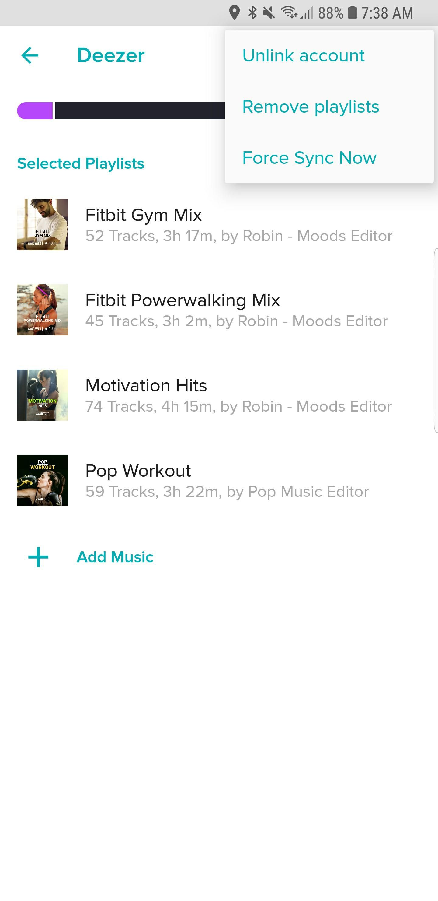 fitbit deezer setup