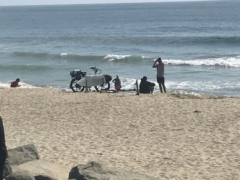 Bike + surfboard carrier