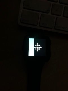 Watch stuck with progress bar
