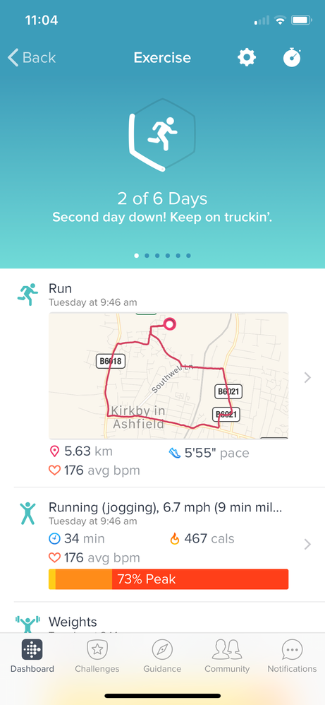 sync fitbit to runkeeper