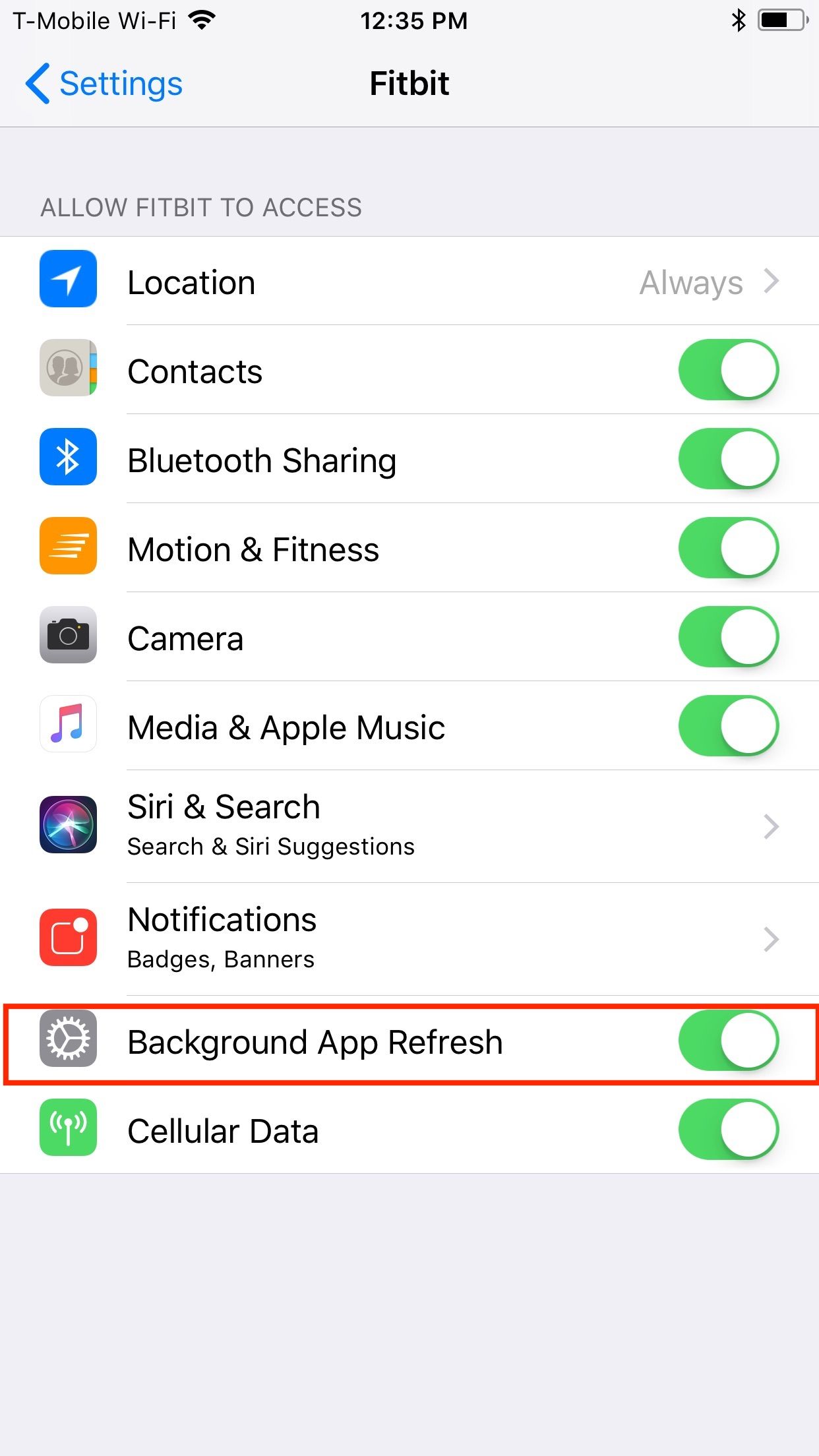 why doesnt my fitbit show weather