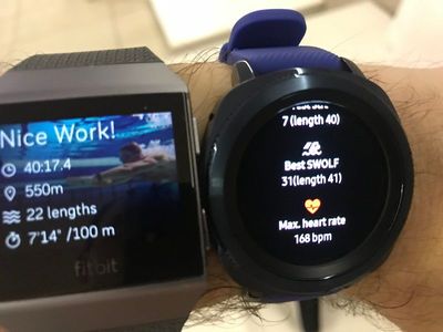 Detailed stats on watch