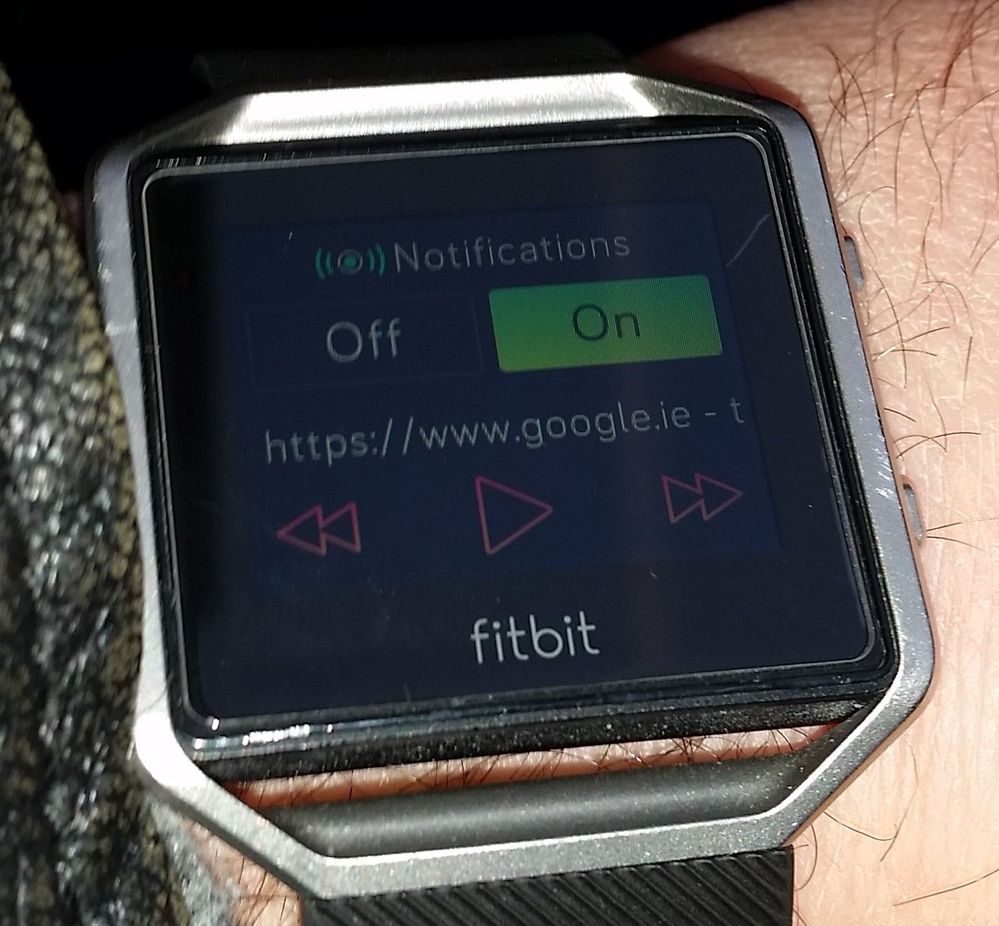 Fitbit blaze music control sale