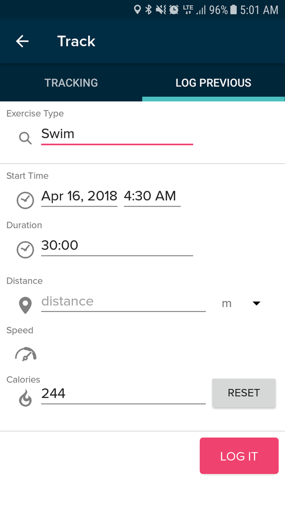 How does fitbit track swimming hot sale