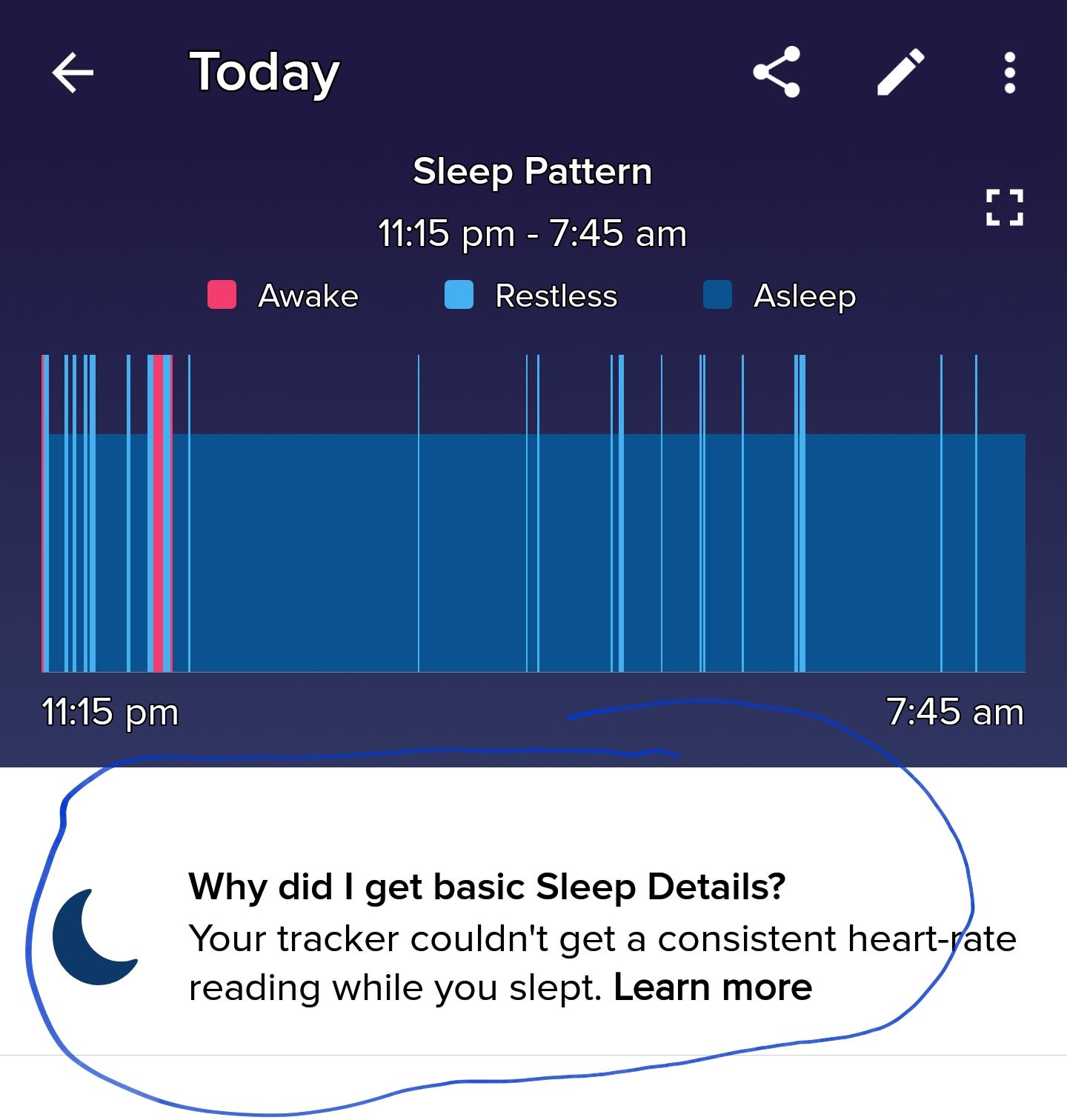 fitbit sleep tracking