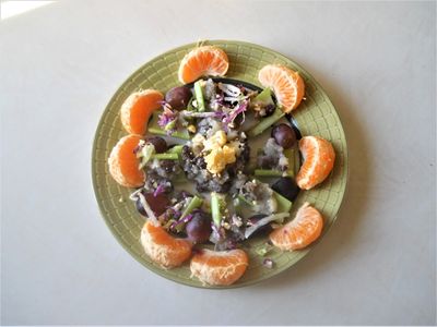 Gershon's Yellow Cauliflower Egg in an Orange Wheel