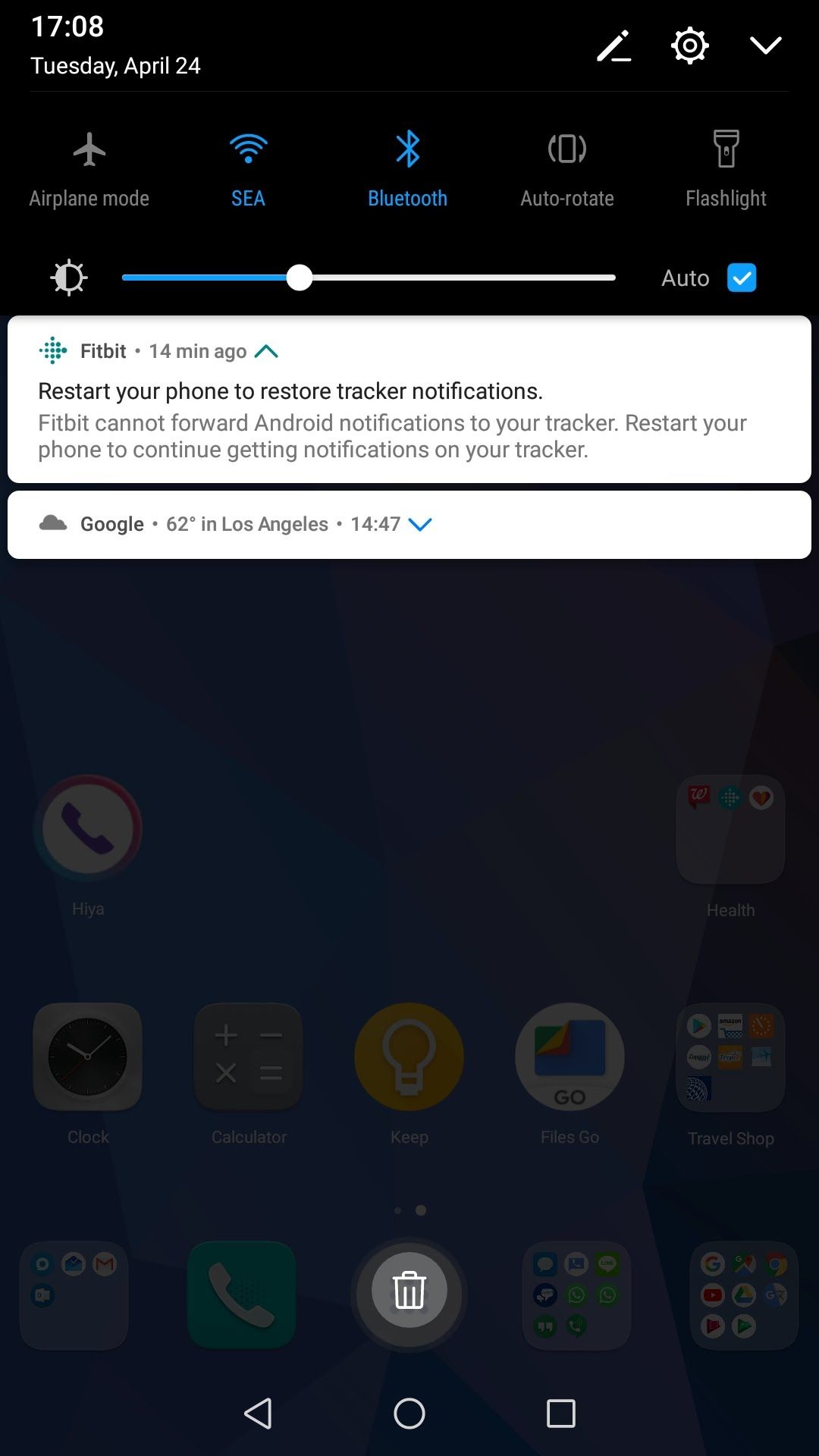 fitbit with call notification