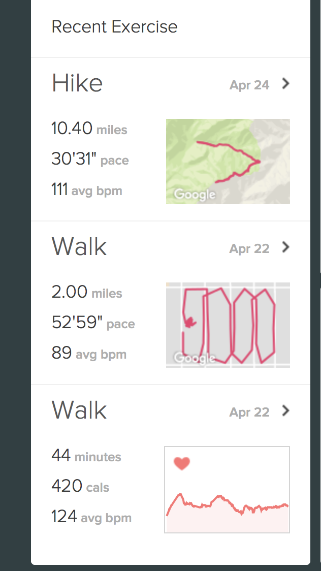 fitbit edit exercise