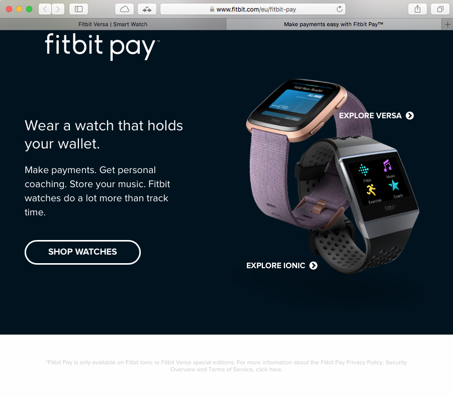 fitbit versa 2 fitbit pay