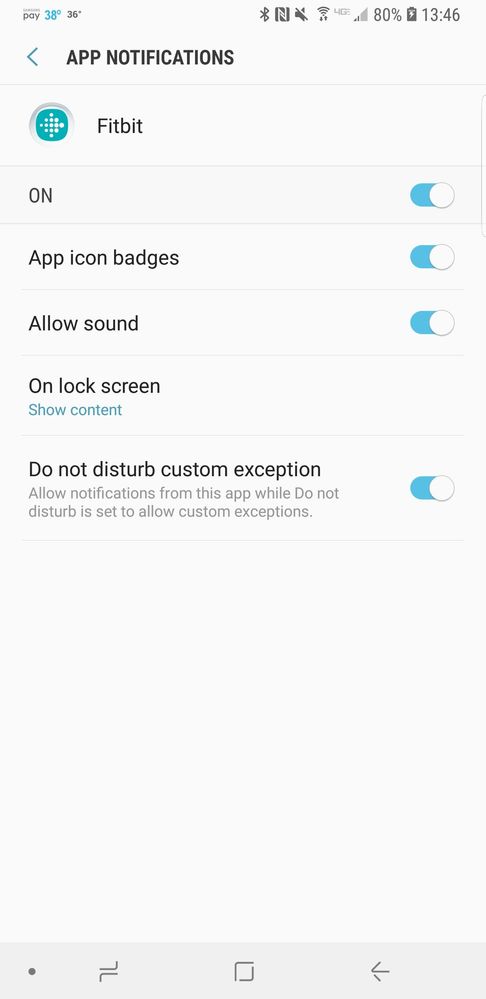 In phone app settings.  Not Fitbit app settings.